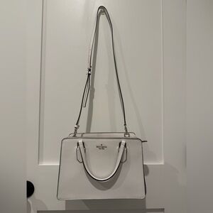 kate spade White Structured Crossbody Satchel